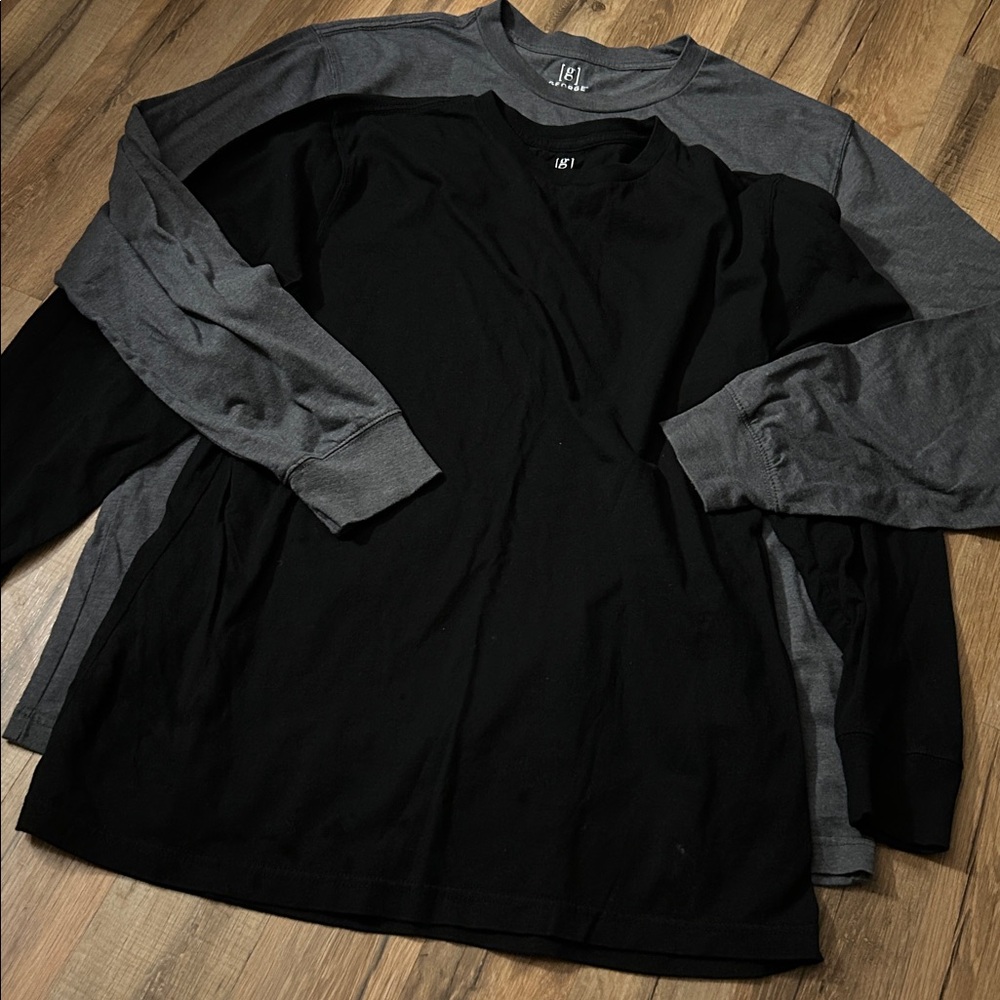 Mens George (42/44) Long Sleeve Cotton Crew Neck T-Shirts